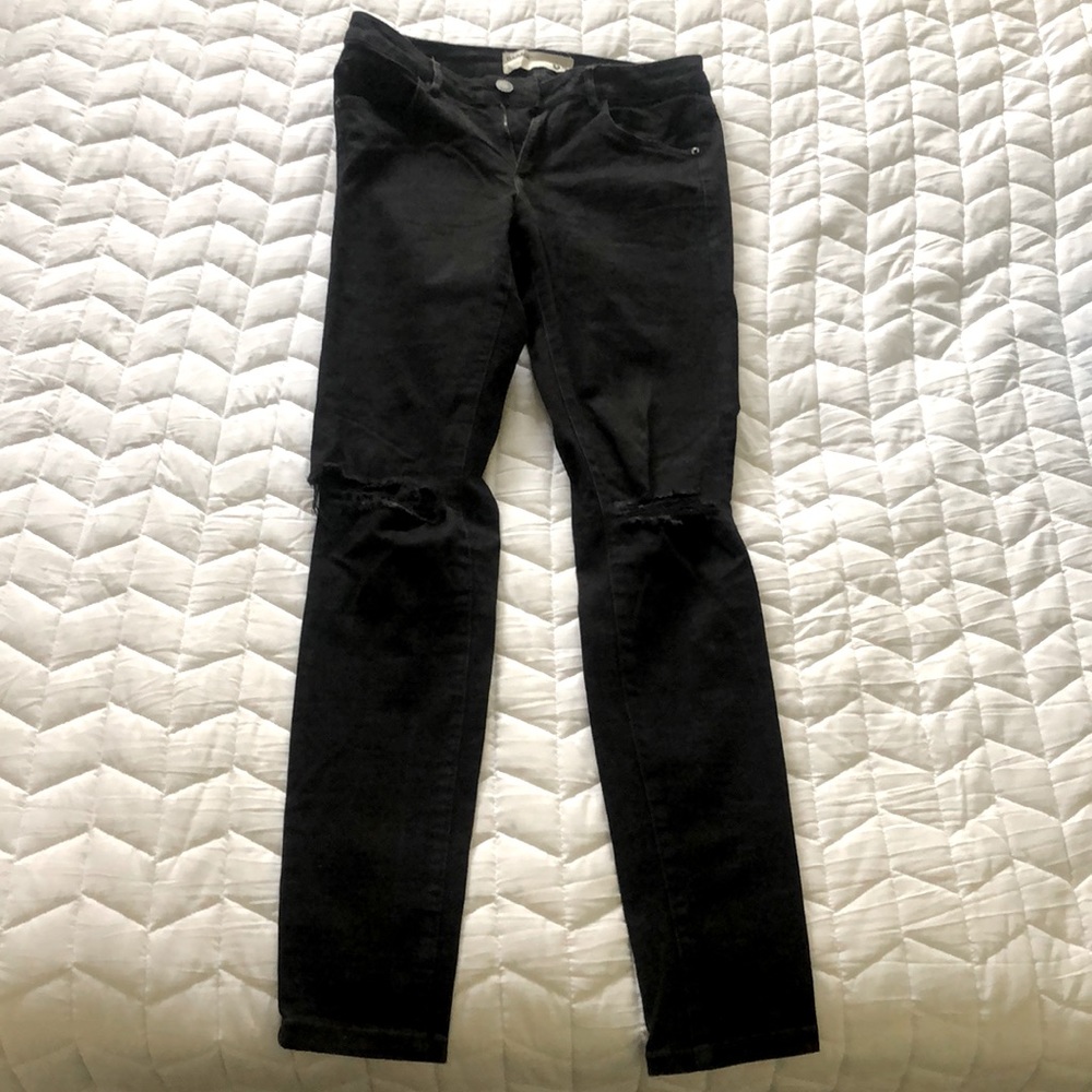 High Waisted Black Jegging